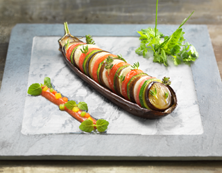 Recipe - Bayaldi style vegetables and Provencal coulis Recipe - Bayaldi style vegetables and Provencal coulis