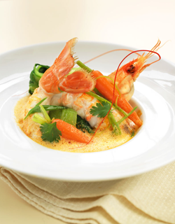 Recipe - Tangy langoustine and crunchy seasonal vegetable soup Recipe - Tangy langoustine and crunchy seasonal vegetable soup