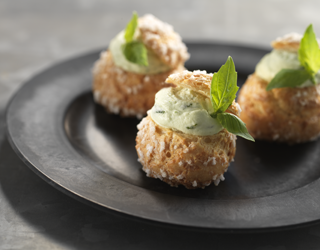 Recette - Petits choux à la crème citron basilic Recette - Petits choux à la crème citron basilic