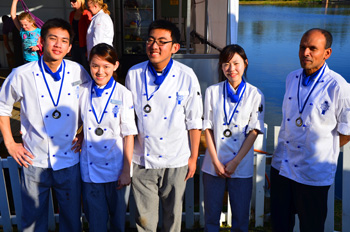 Ken Min, Steph, Adi, Anna & Chef Joseph