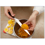 테크닉: 오렌지(감귤류) 껍질 손질과 세그망 만들기