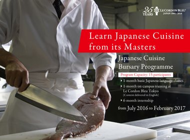 Programme de Bourse de Cuisine Japonaise