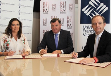 La Denominación de Origen Ribera del Duero, Le Cordon Bleu Madrid y la Universidad Francisco de Vitoria firman un convenio de colaboración