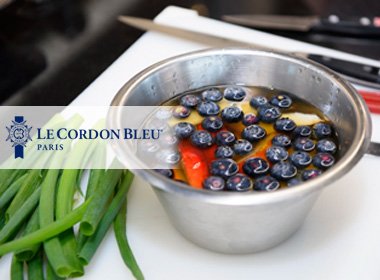 Chilean blueberries at Le Cordon Bleu Paris institute