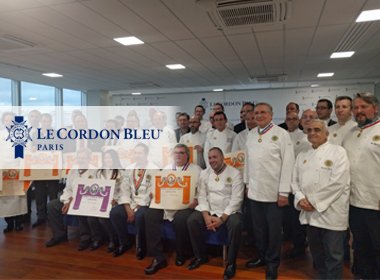 L’Académie Culinaire de France à l’institut Le Cordon Bleu : Intronisation du Chef Eric Briffard & remise de la médaille d’or à M. André Cointreau