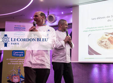 Chef Briffard is committed to working with young people in favour of cuisine which is eco-friendly