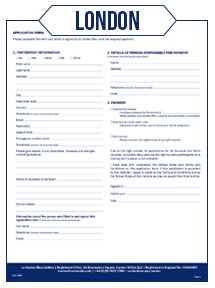 Gourmet and Short Courses Application Form - London