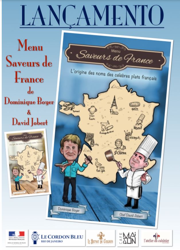 Lançamento do livro do Chef David Jobert e Dominique Boyer dia 01/12/2018