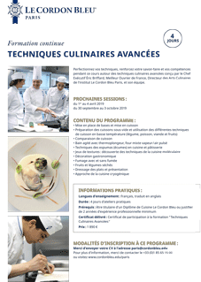 Techniques Culinaires Avancées