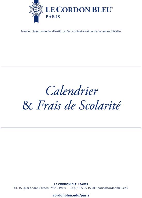 Calendrier - Frais de Scolarité