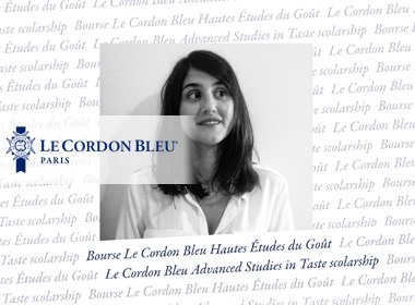 Joana Campinho remporte la bourse d'études Le Cordon Bleu Hautes Études du Goût 