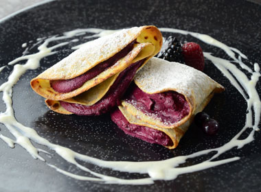 Blackcurrant Crêpe Soufflé