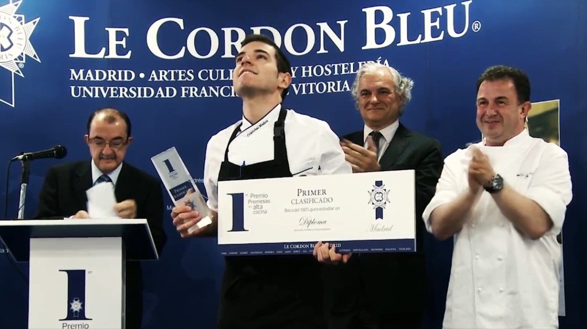 Cristóbal Muñoz, the first Le Cordon Bleu Madrid promising chef, awarded a Michelin Star