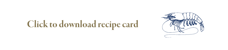 Prawn cocktail recipe card
