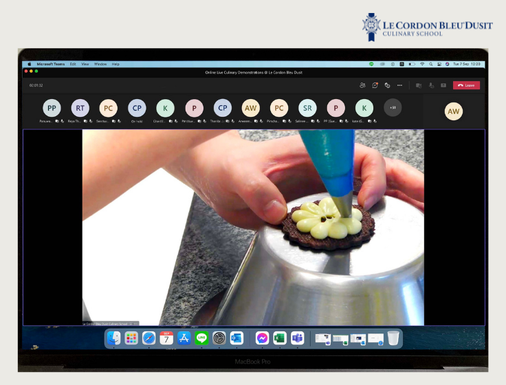 First live culinary demonstration through a livestream system