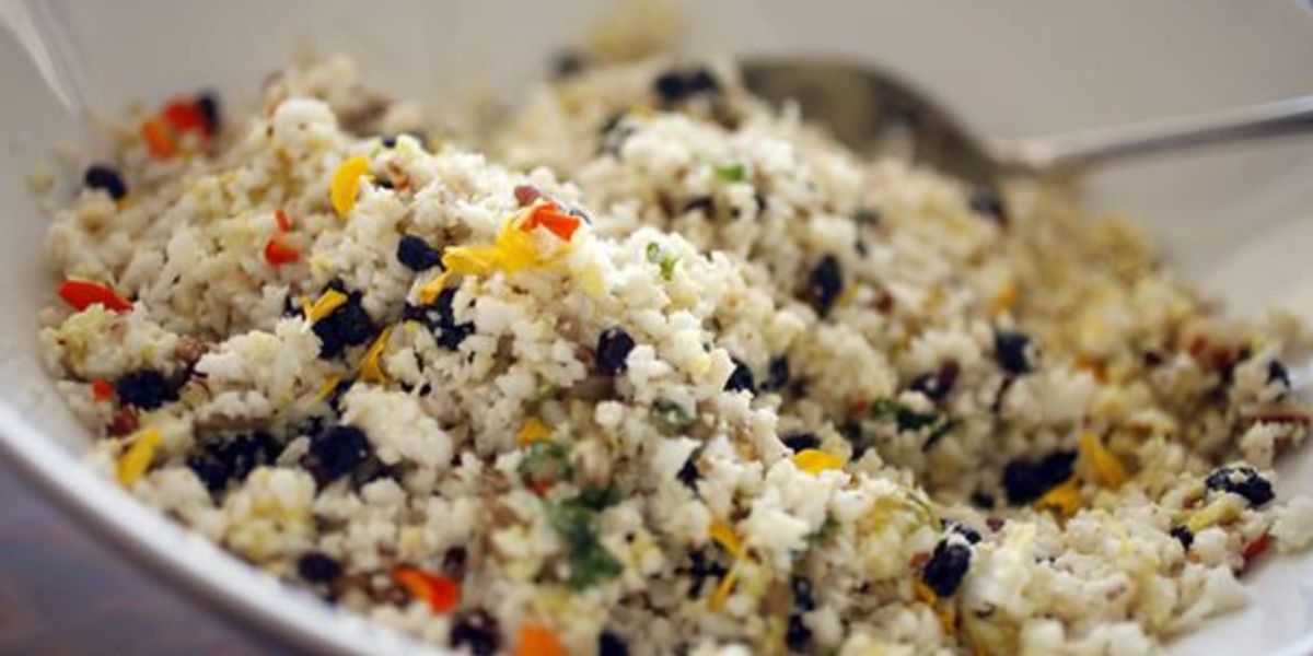 Recipe: Cauliflower Couscous with Macadamia Nuts & Currants