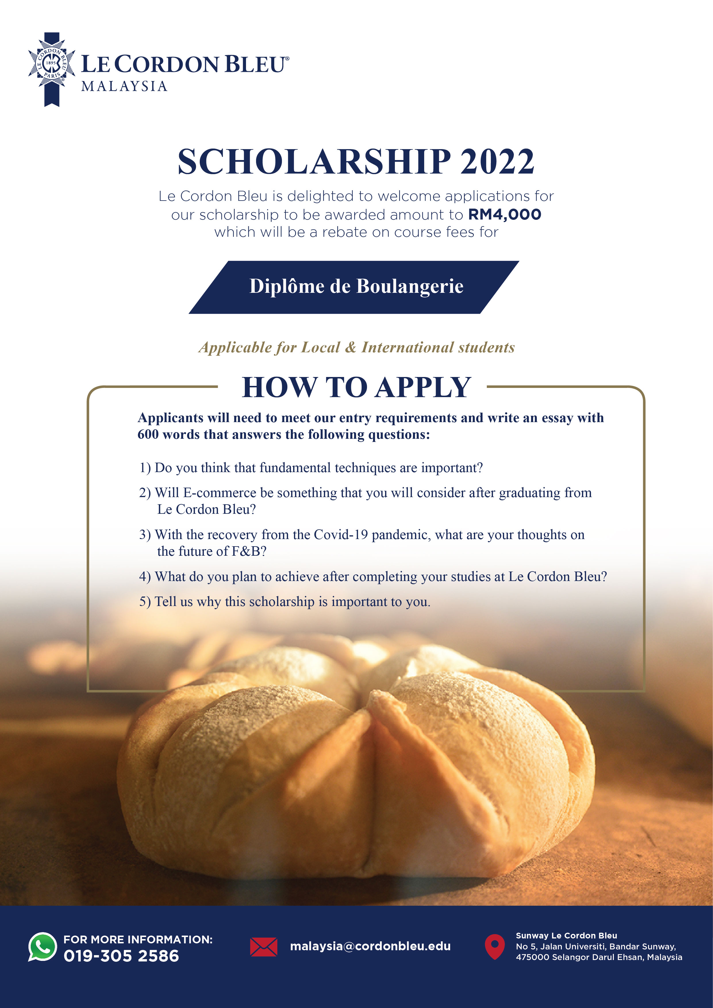 Scholarship 2022 (Boulangerie)