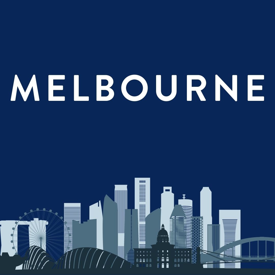 Outline of Melbourne city skyline