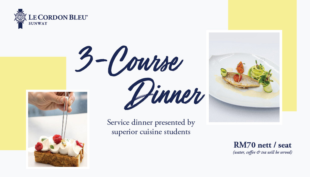 3-course dinner T3 2022