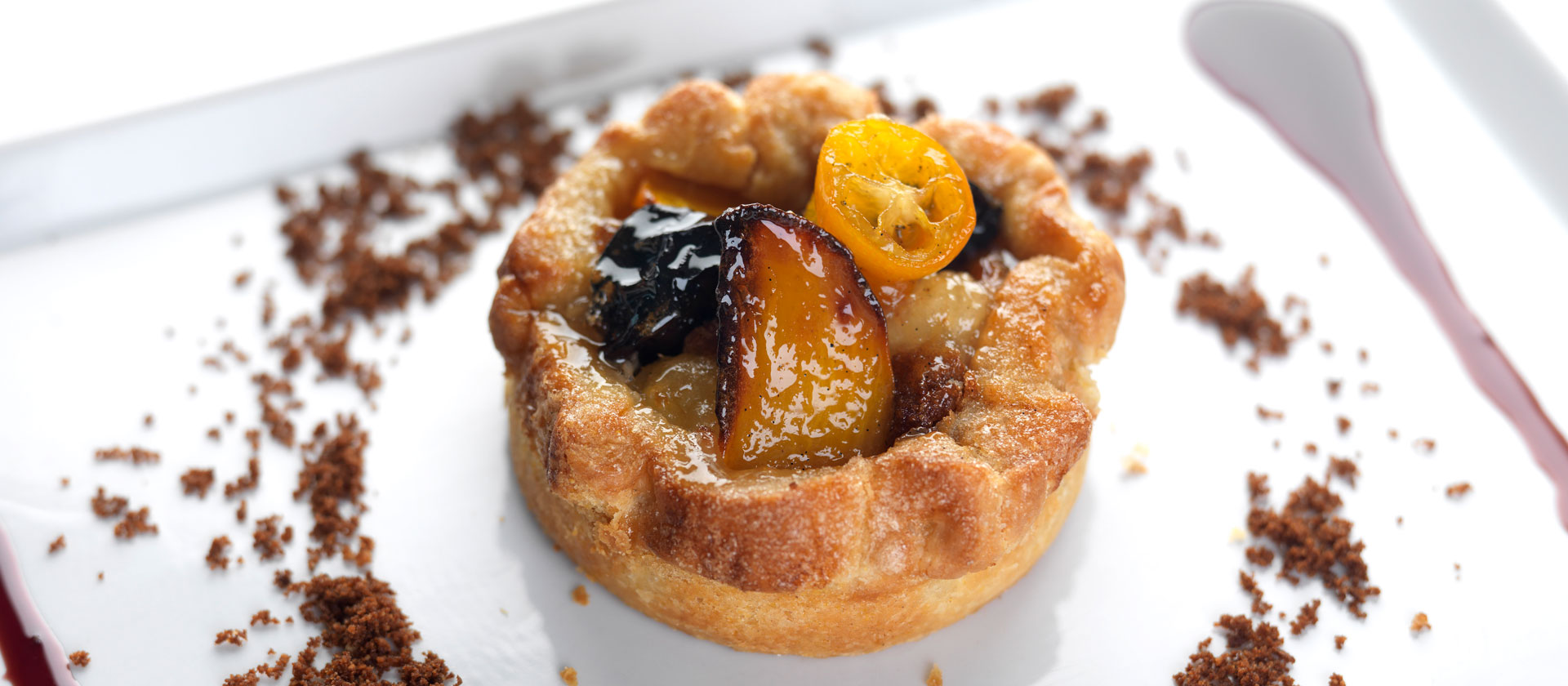 Caramelized Winter Fruit and Gingerbread Galette