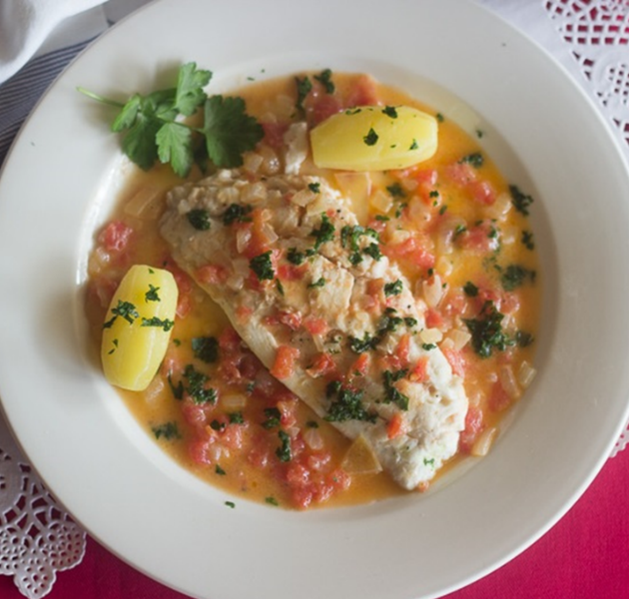 French Bistro Seabass filets Dugléré style