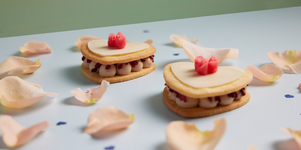 heart-shaped sable mille feuille