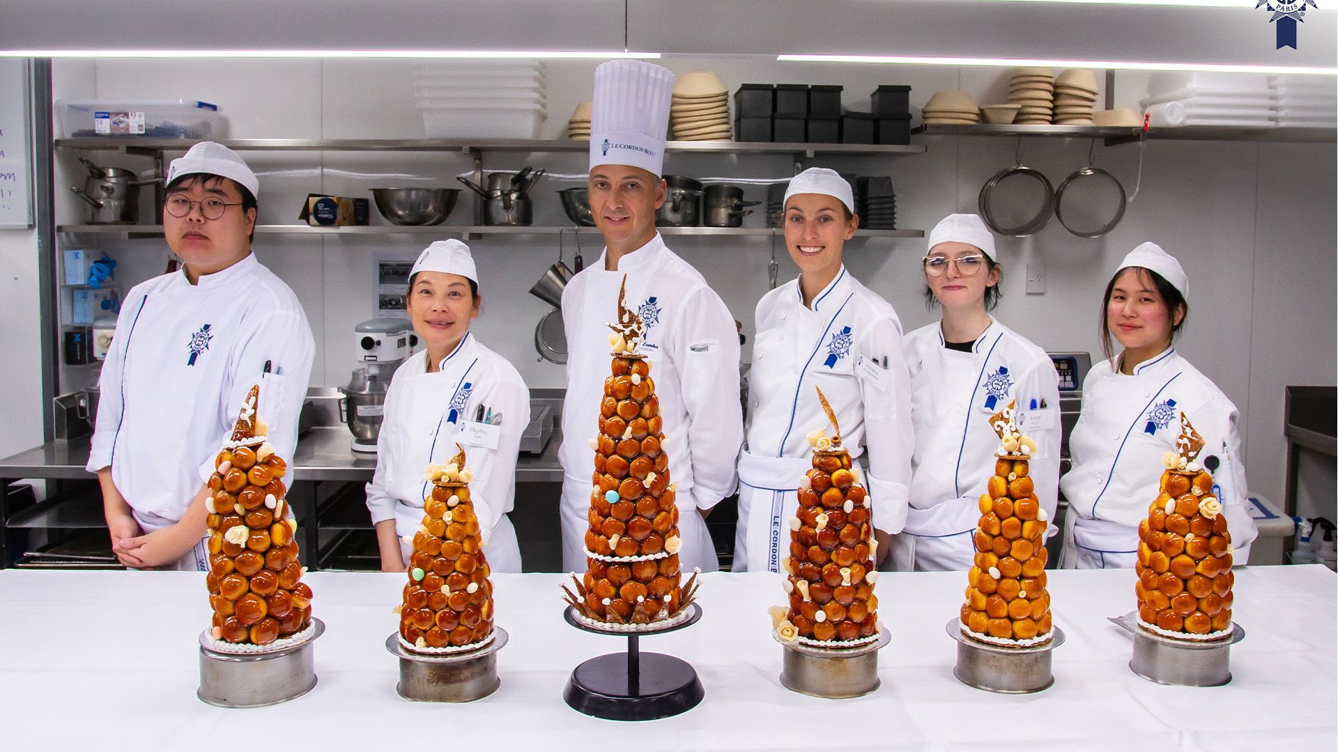 Patisserie students tackle the Croquembouche