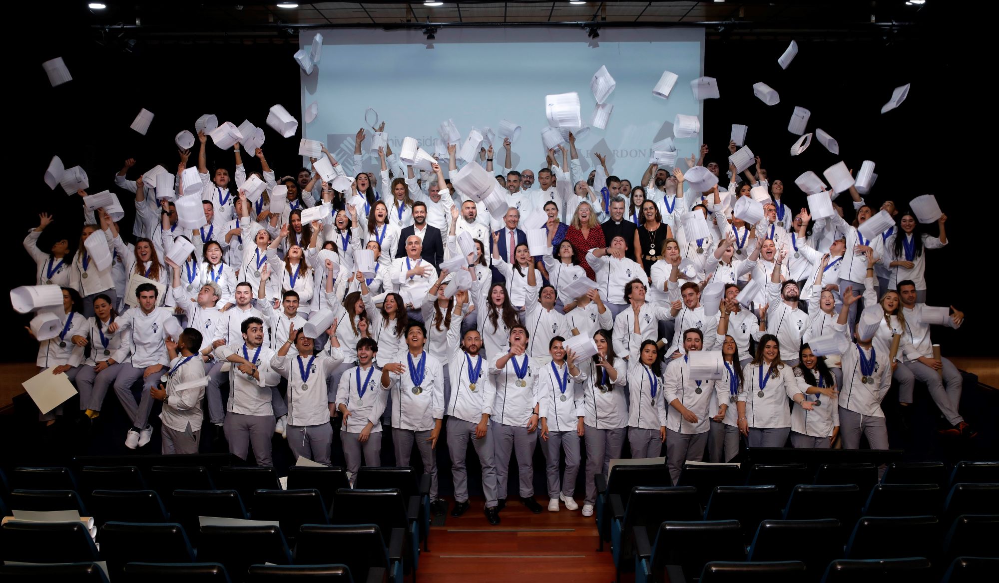 Le Cordon Bleu Madrid graduates one of its largest promotions with chef Iván Cerdeño as the patron
