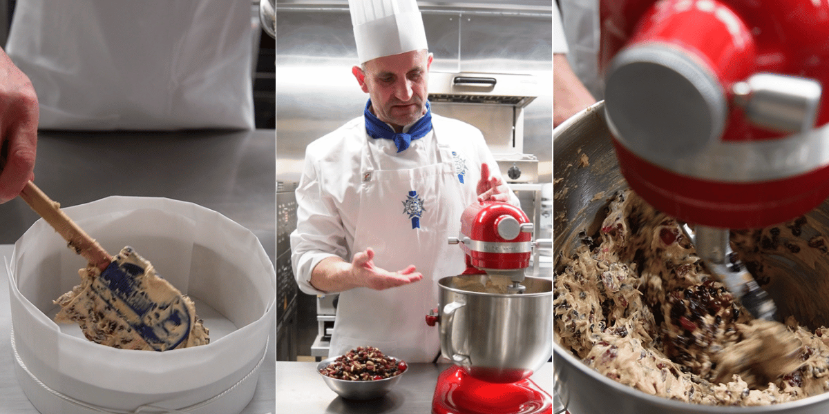 Le Cordon Bleu Adelaide Chef Justin Williams shows us how to fold fruit using the new KitchenAid mixer