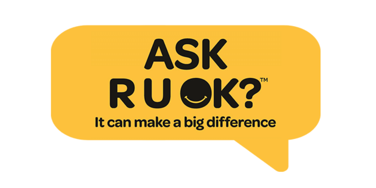 Mental health in hospitality. Image of RUOK Day speech bubble.