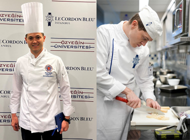 Joey, grand gagnant du concours Jeunes Chefs Rôtisseurs a gagné un Certificat de Cuisine Intensif