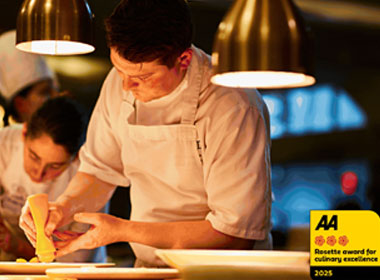 CORD Restaurant Awarded Prestigious 3 AA Rosettes