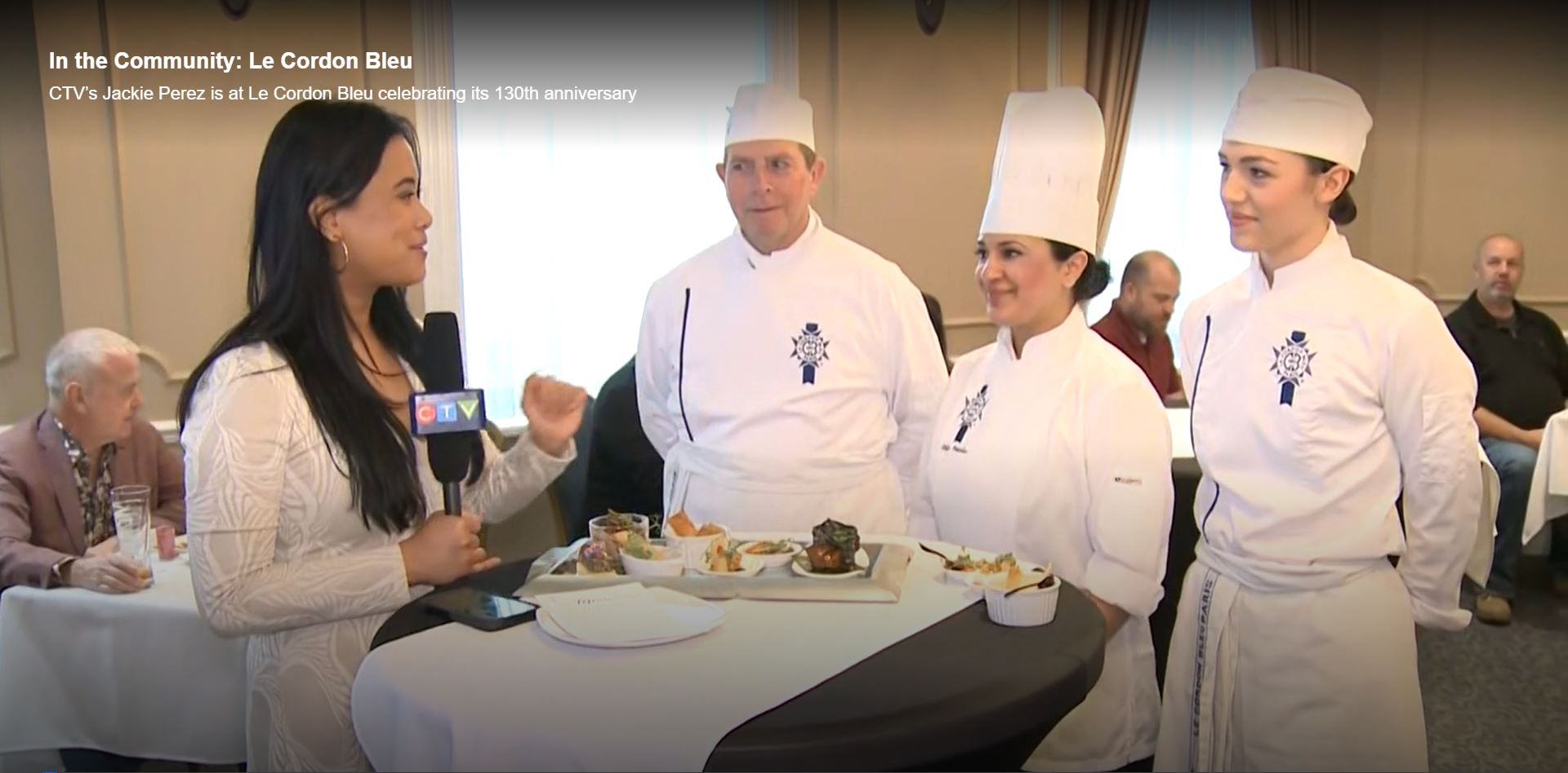 CTV News attends Le Cordon Bleu Ottawa's Student Soiree