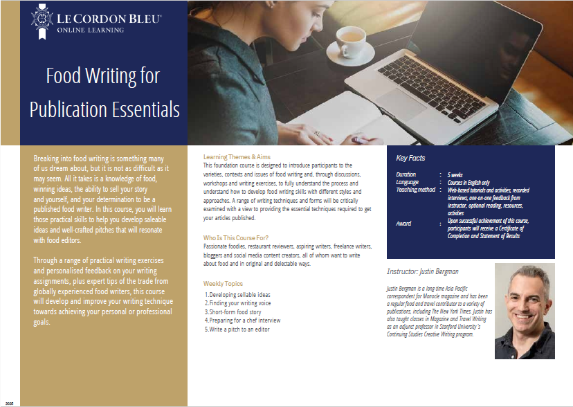 Food Writing for Publication Essentials