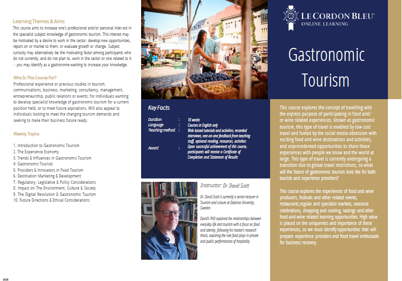 Gastronomic Tourism