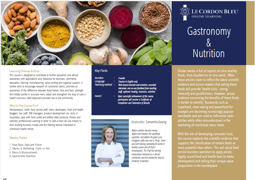 Gastronomy and Nutrition