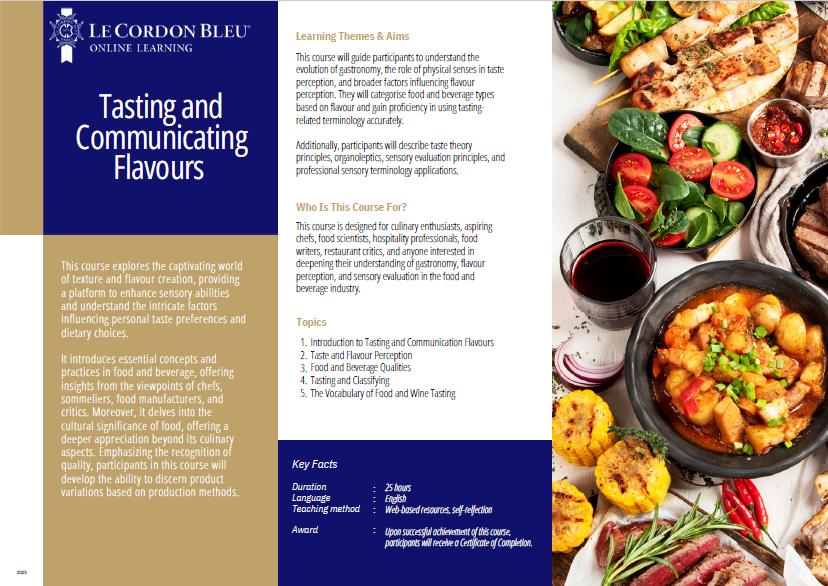Tasting and Communicating Flavours