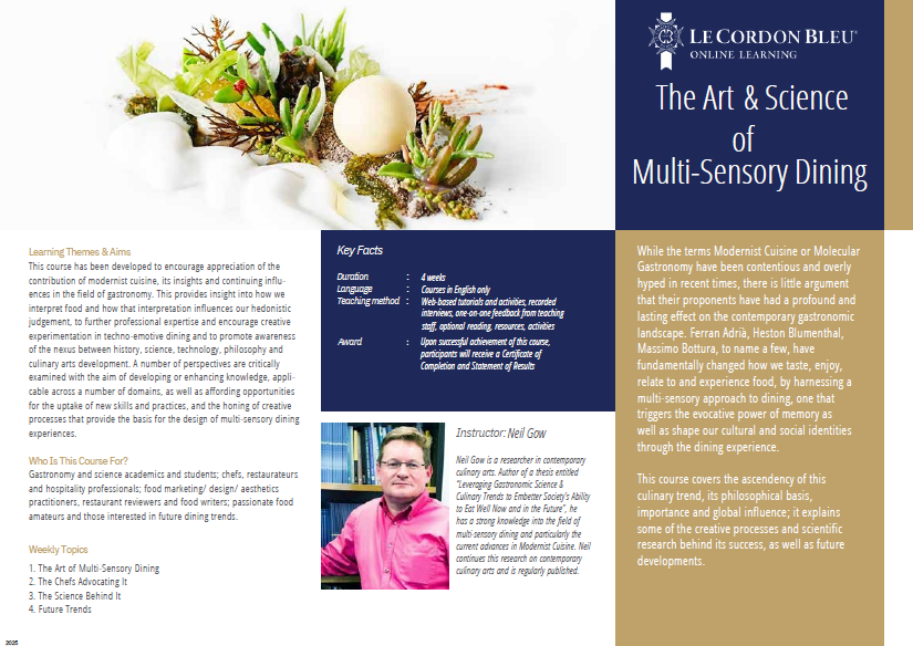 Art and Science of Multi-sensory Dining
